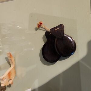 Vintage wooden castanets.